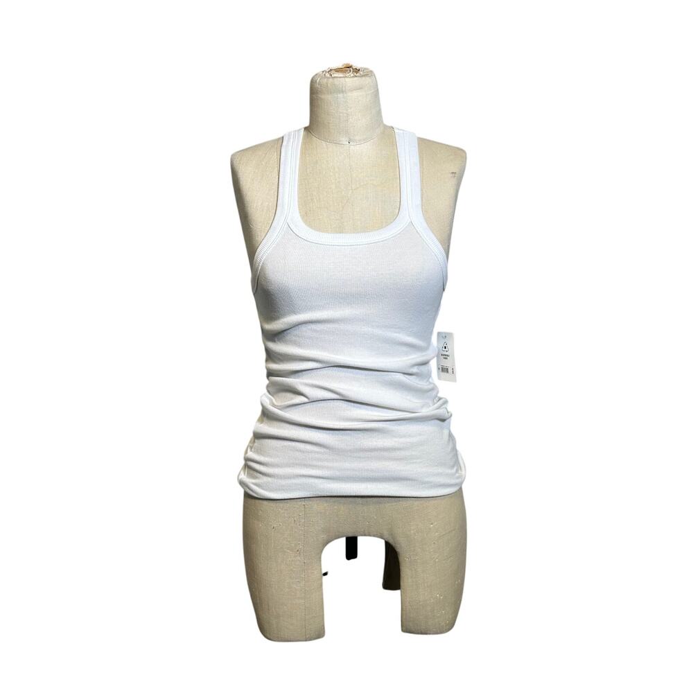 Lucky Brand Ribbed Essential Tank in Bright White